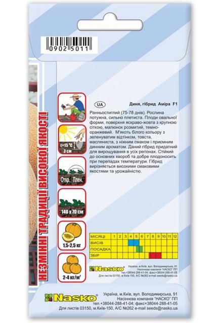 Насіння дині АМІРА F1