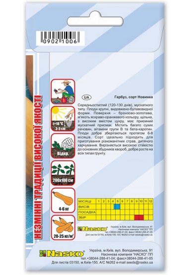 Насіння гарбуза столового НОВИНКА