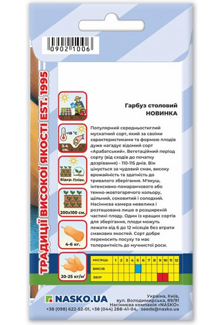 Насіння гарбуза столового НОВИНКА