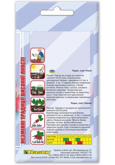 Насіння редису ПІКНІК