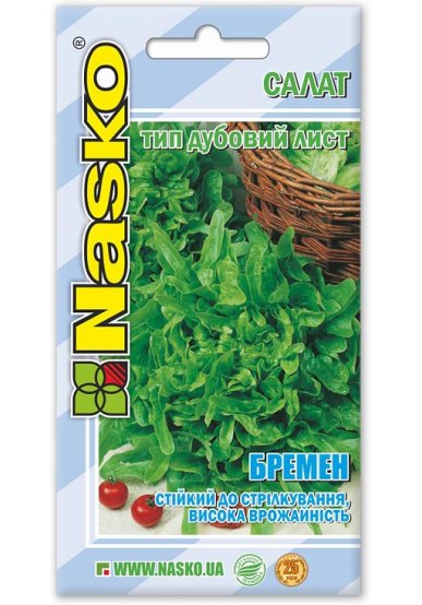 Насіння салата БРЕМЕН (тип Дубовий лист)