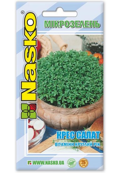 Насіння салата МІКРОЗЕЛЕНЬ  КРЕС-САЛАТ