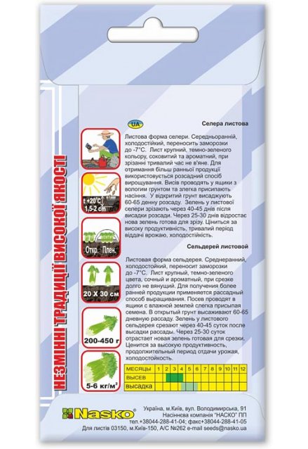 Семена Сельдерея листового