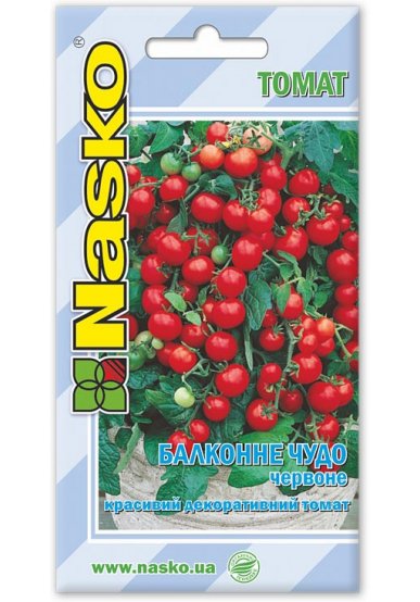 Насіння томата БАЛКОННЕ ЧУДО червоне