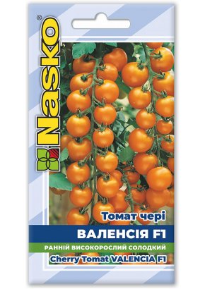 Томат ранньостиглий	ВАЛЕНСІЯ F1 (тип Черрі)