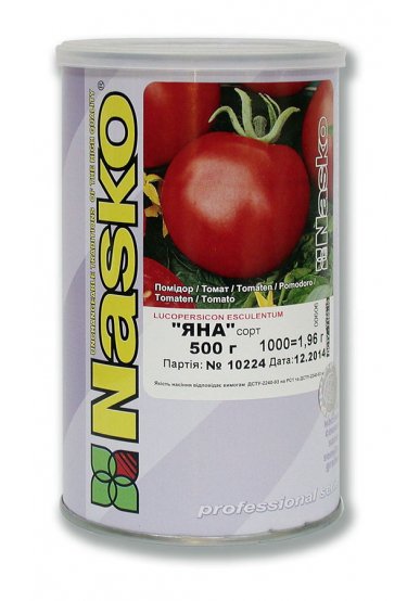 Томат низькорослий ЯНА (промислові томати)